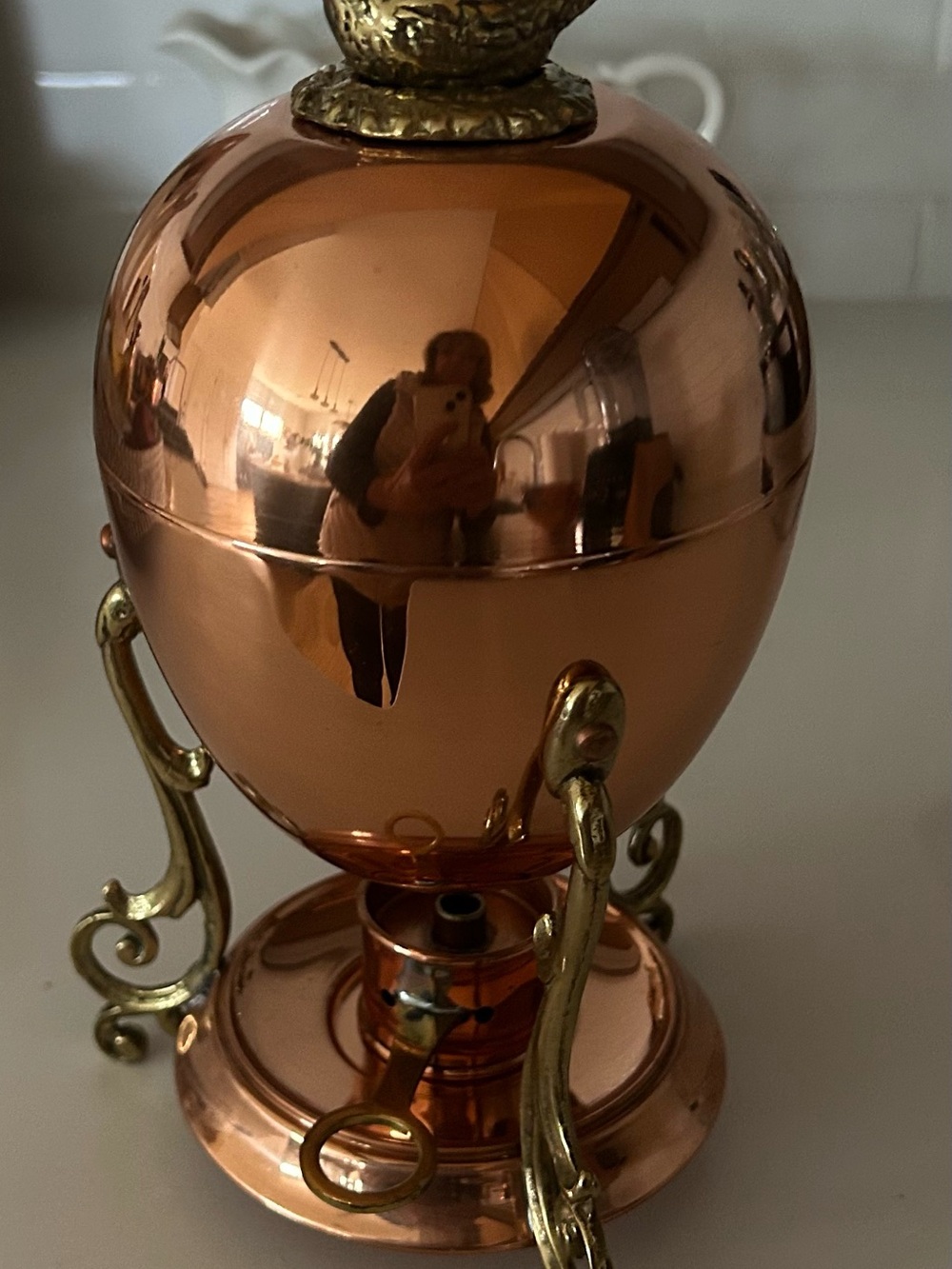 Sur La Table Copper 3 Egg Serving Bowl Holder